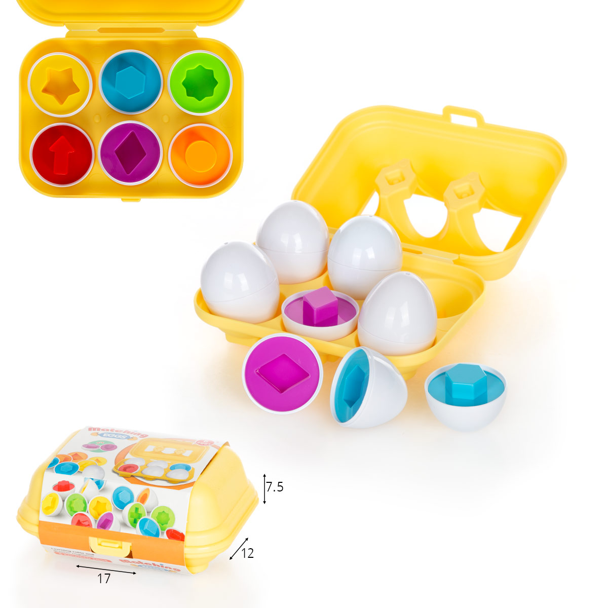 משחק התאמה ביצים לפעוטות